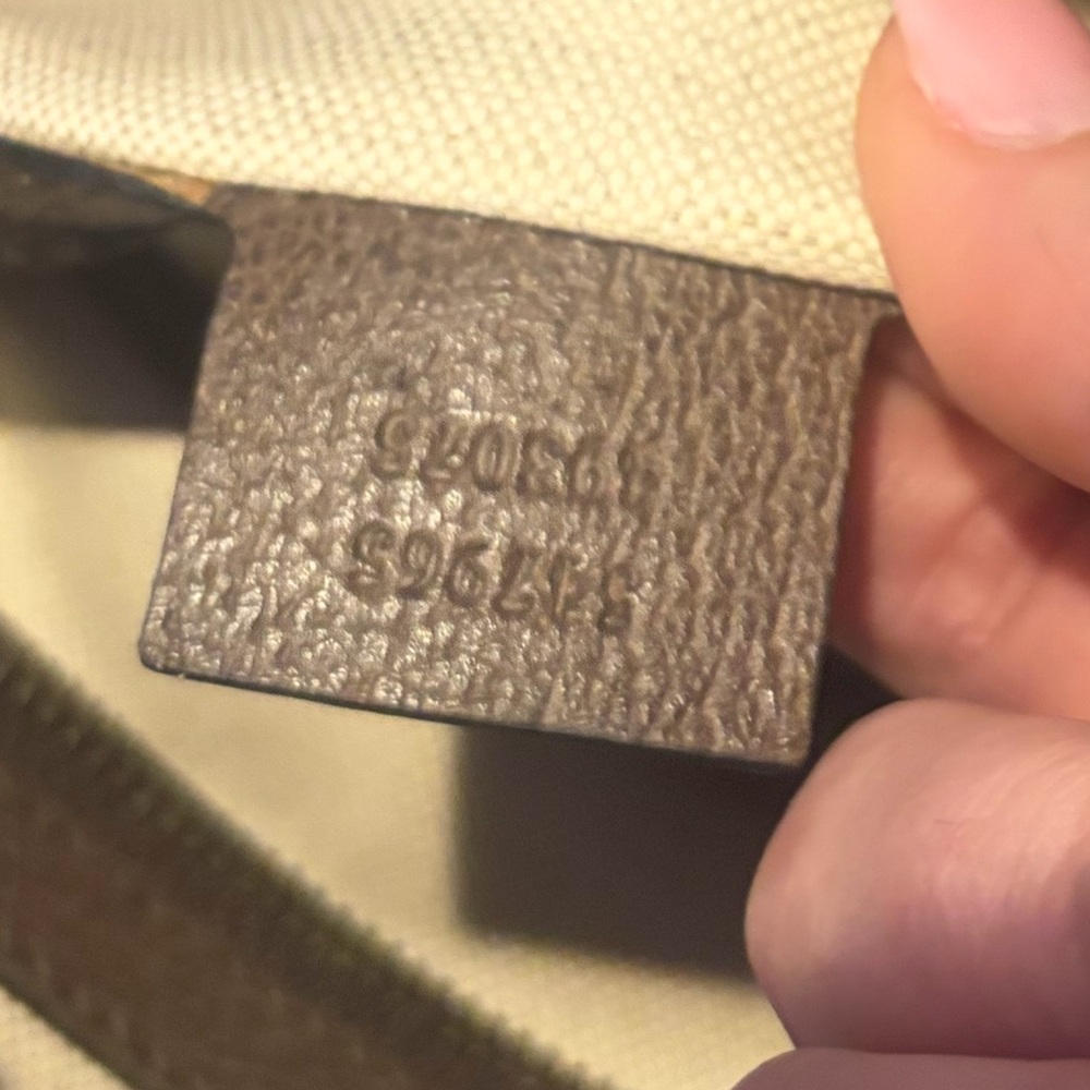 Gucci Monogram Backpack with Gold and Red Accents - Picture 10 of 10